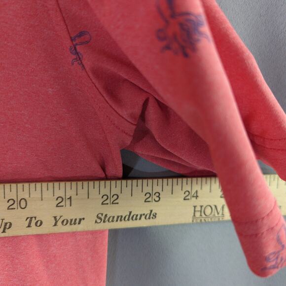 Johnnie O Performance Shirt Mens M Pink Octopus Stretch Windsong Farm Golf Logo - Picture 4 of 6